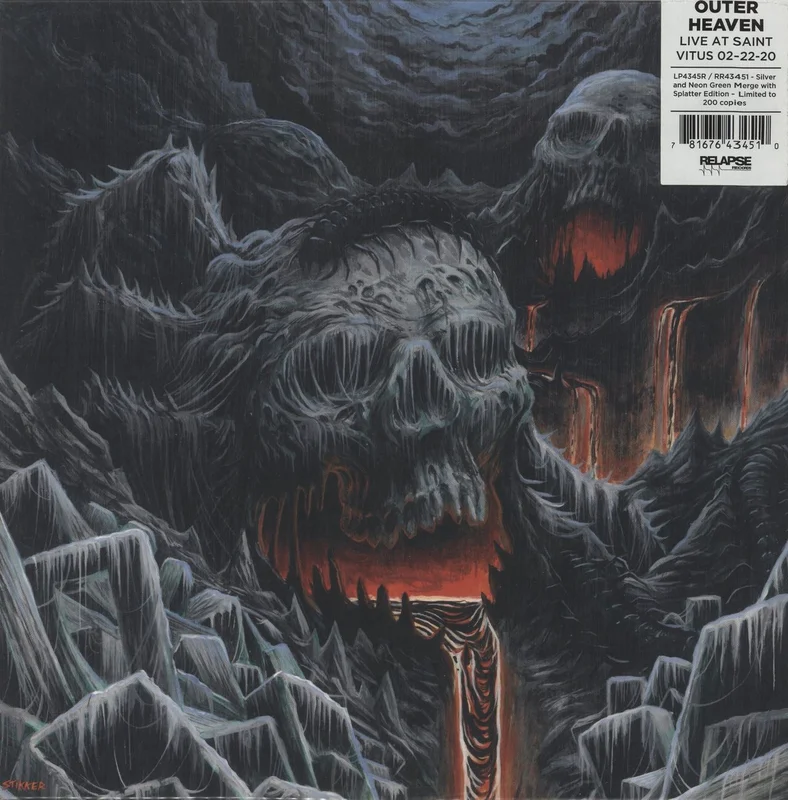 Outer Heaven Live At Saint Vitus Bar, 02-22-20 - Silver & Green Merge with Splatter Vinyl US Vinyl LP