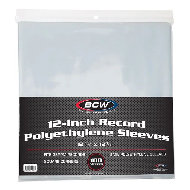 Outer Record Sleeves (Clear Polyethylene)