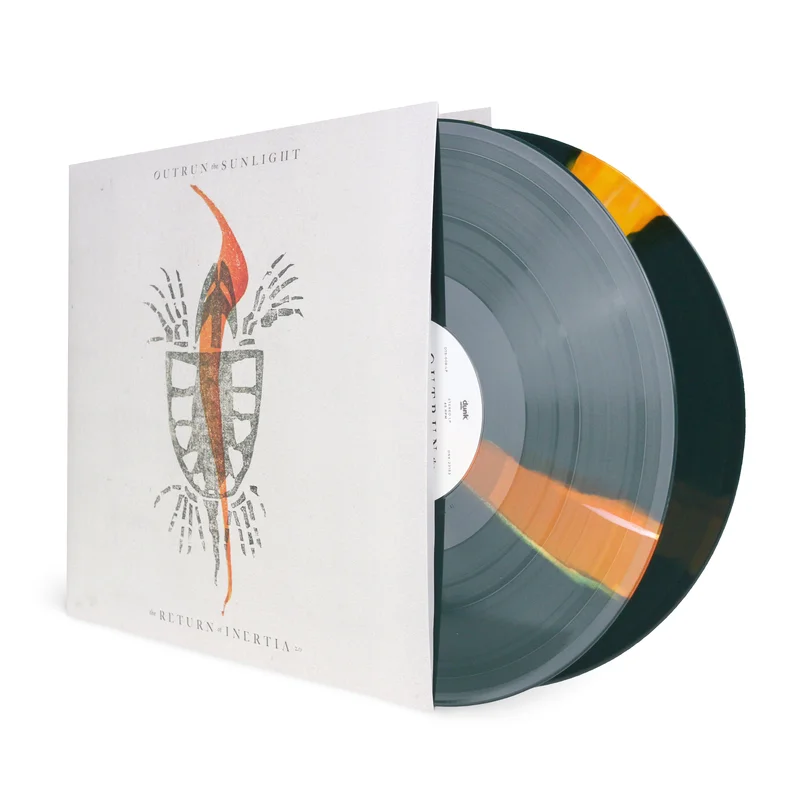 Outrun The Sunlight  The Return of Inertia 2.0 [2xLP] Green w/ Trans Orange & White Pulsar