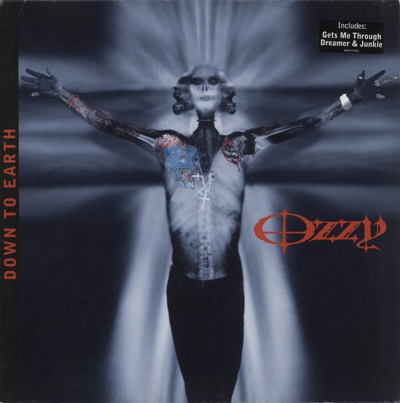 Ozzy Osbourne Down To Earth - 1st - Hype-Sticker + Inner UK Vinyl LP