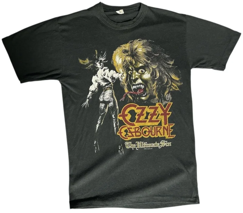 Ozzy Osbourne The Ultimate Sin '86 - Vintage Original UK T-shirt