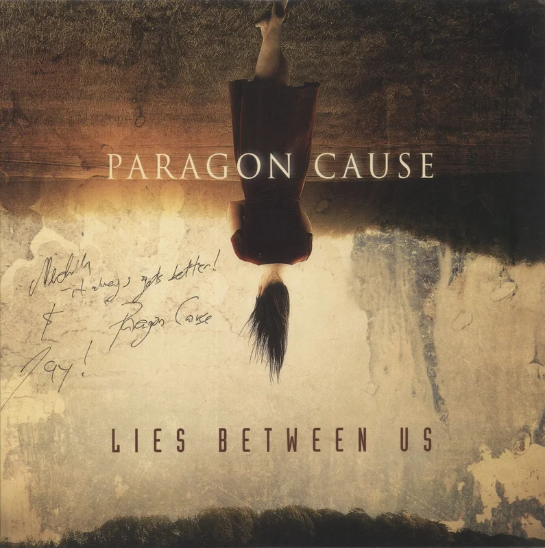 Paragon Cause Lies Between Us - Lava Vinyl - Autographed Canadian 12" vinyl