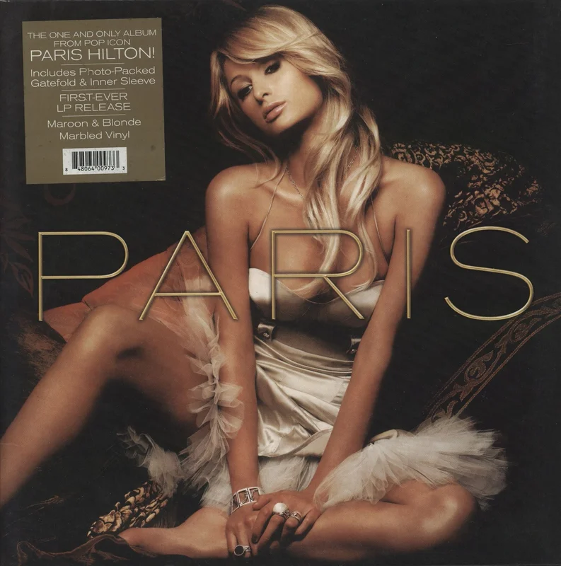 Paris Hilton Paris - Maroon & Blonde Marble Vinyl US Vinyl LP