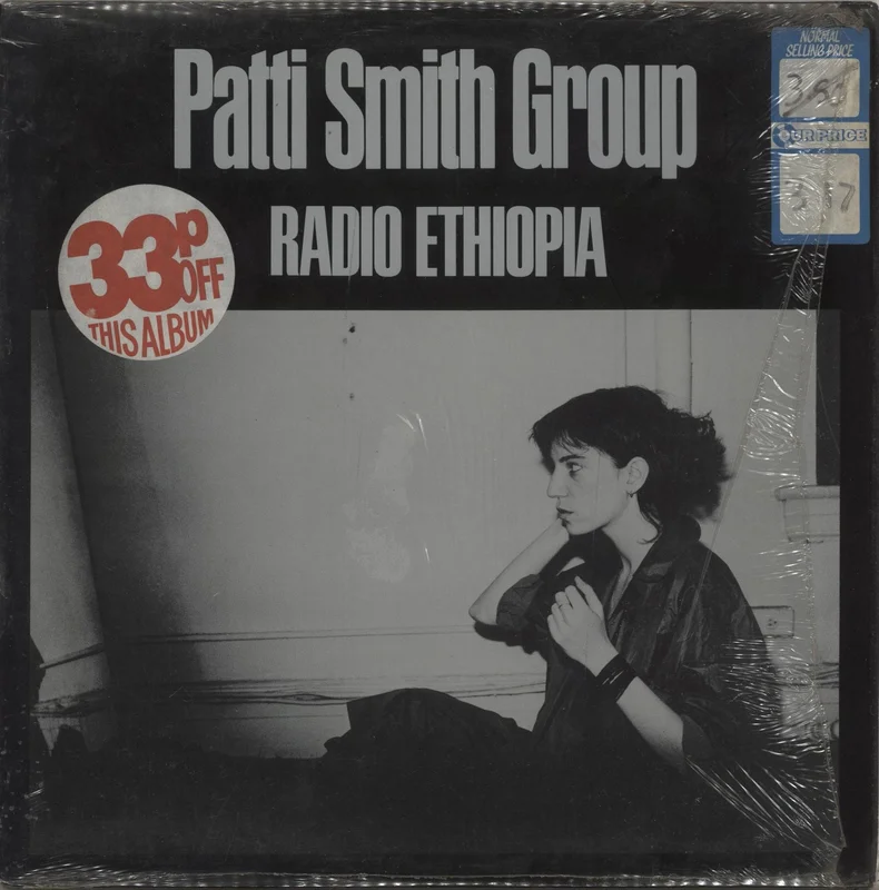 Patti Smith Radio Ethiopia - Laminated Sleeve + Insert - Shrink UK Vinyl LP