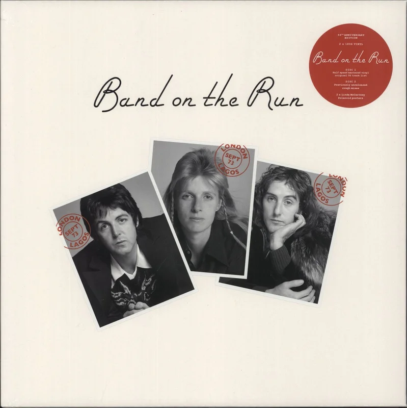 Paul McCartney and Wings Band On The Run - 50th Anniversary Edition - Shrink UK 2-LP vinyl set
