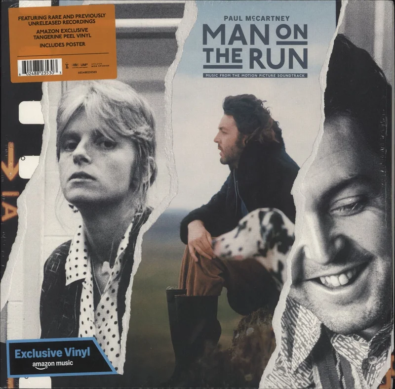 Paul McCartney and Wings Man On The Run | Music From The Motion Picture Soundtrack - 180 Gram Tangerine Vinyl UK Vinyl LP