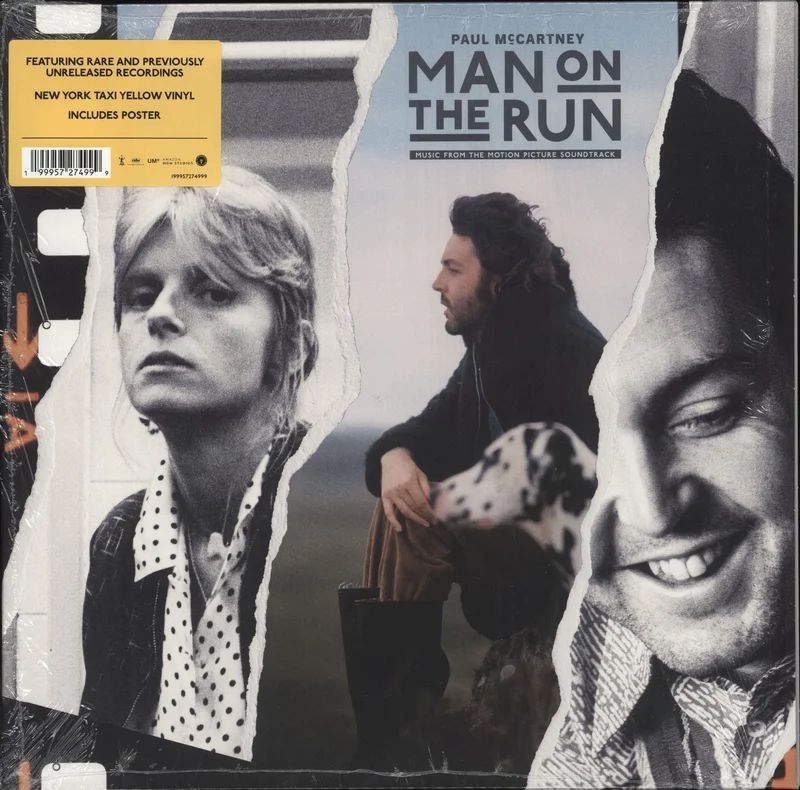 Paul McCartney and Wings Man On The Run | Music From The Motion Picture Soundtrack - 180 Gram Yellow Taxi Vinyl UK Vinyl LP