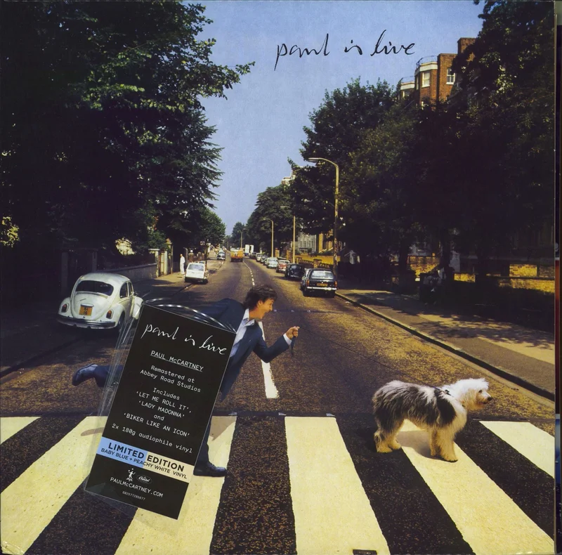 Paul McCartney and Wings Paul Is Live - Baby Blue & Peach White Vinyl UK 2-LP vinyl set