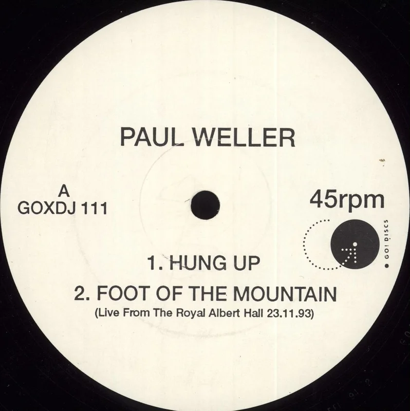 Paul Weller Hung Up UK Promo 12" vinyl