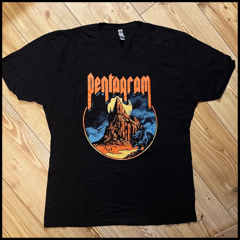 PENTAGRAM: official DESERT WOLF shirt *preowned/ex-display/collectible, excellent condition* size XL