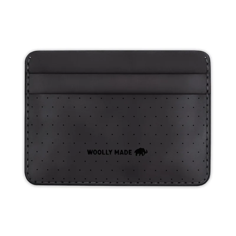Perf'd Half Wallet Black