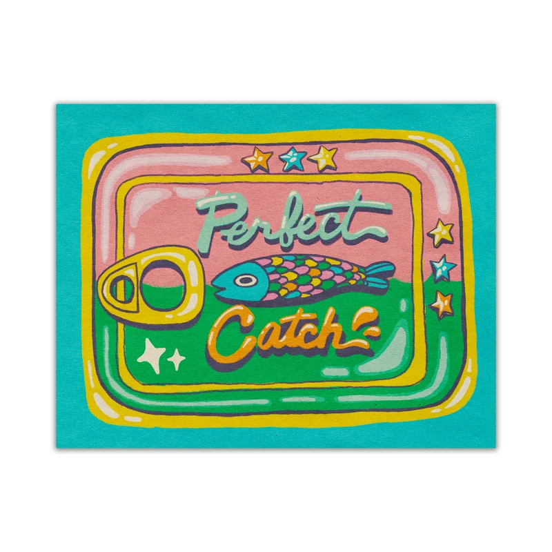 Perfect Catch Tin Print