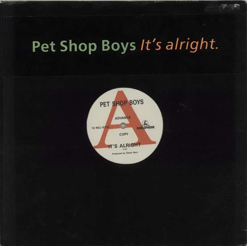 Pet Shop Boys It's Alright UK Promo 12" vinyl