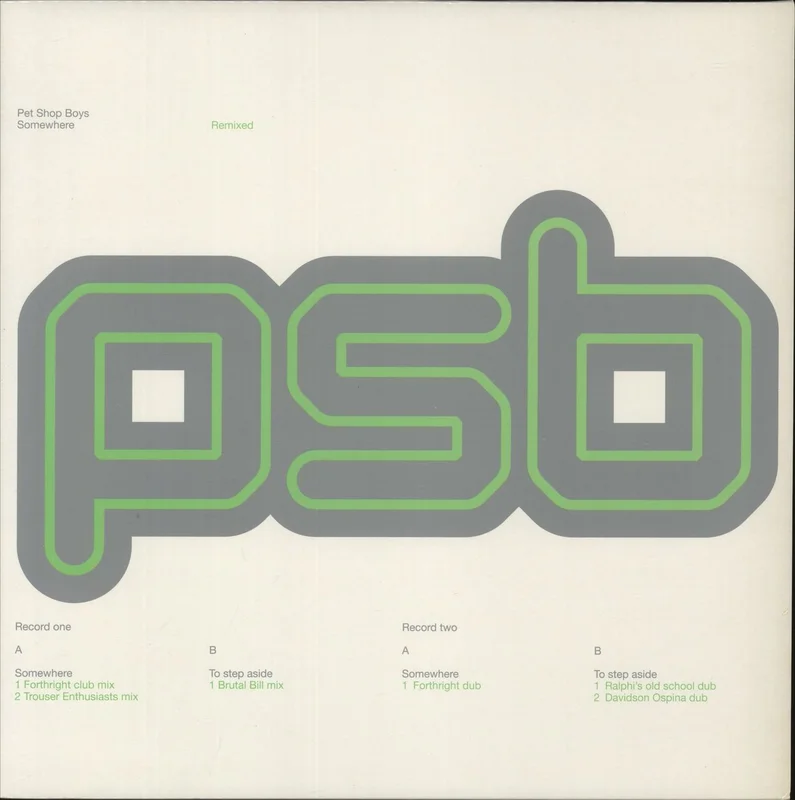 Pet Shop Boys Somewhere [Remixed] UK Promo 12" vinyl