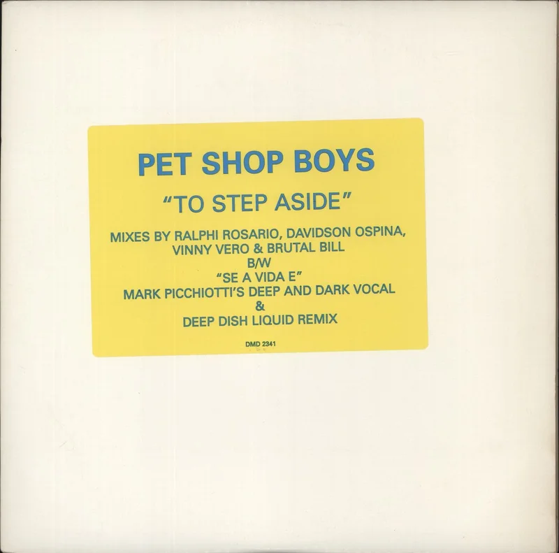 Pet Shop Boys To Step Aside - Double Pack US Promo 12" vinyl