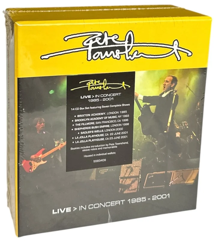 Pete Townshend Live > In Concert 1985-2001 - Sealed + Mailer UK Cd album box set