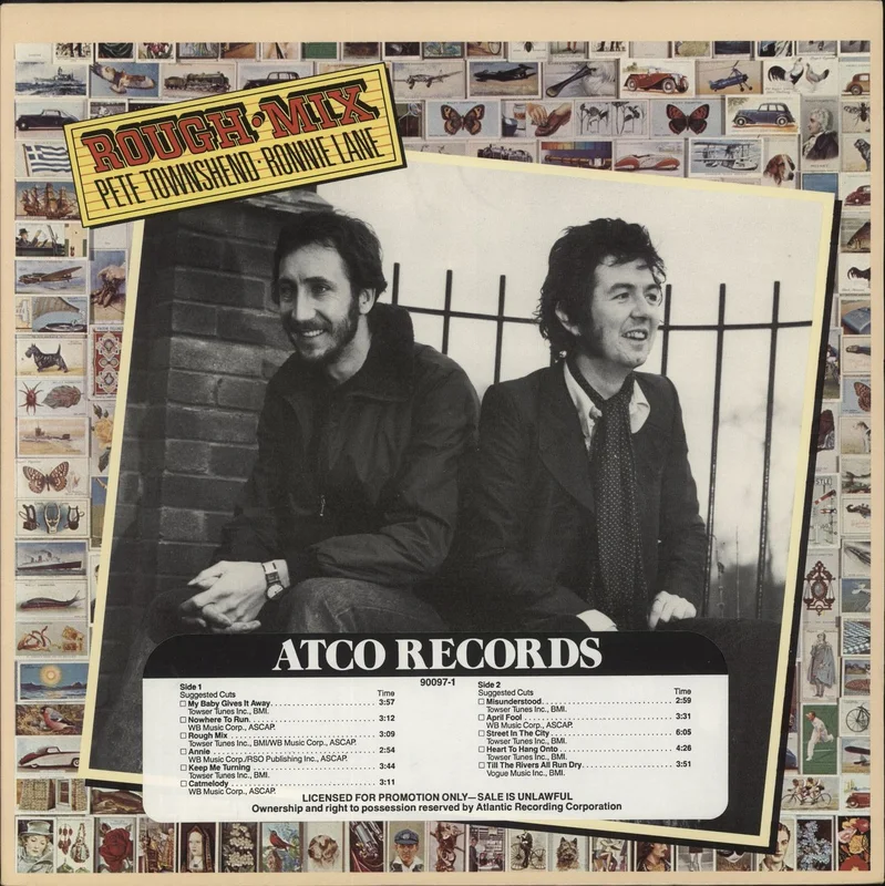 Pete Townshend Rough Mix - Promo US Promo Vinyl LP
