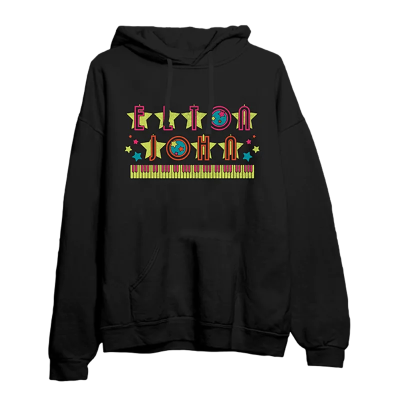 Piano Keys Globe Logo Hoodie