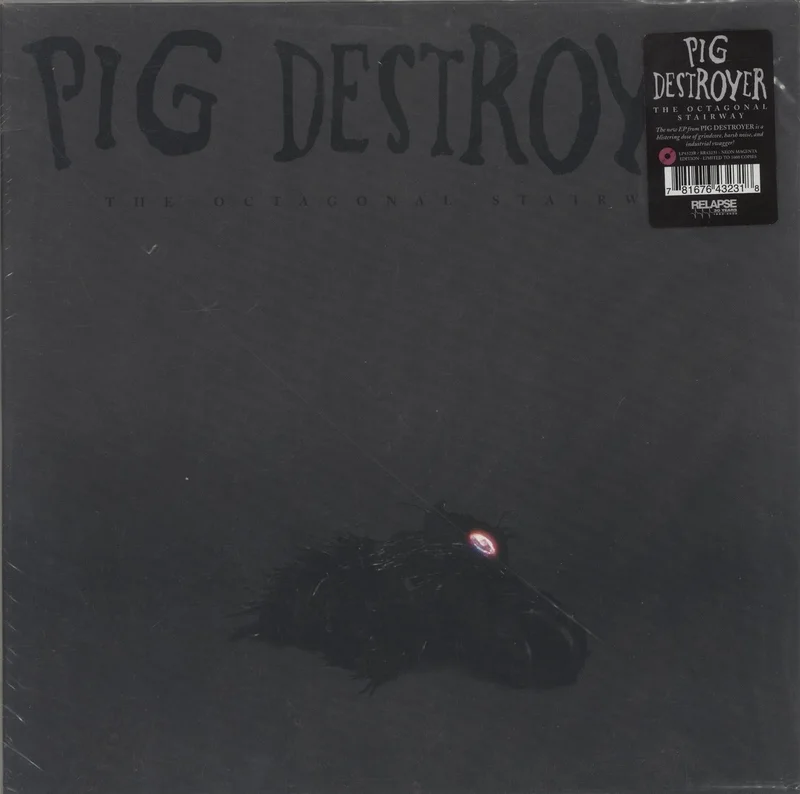 Pig Destroyer The Octagonal Stairway - Neon Magenta Vinyl US 12" vinyl