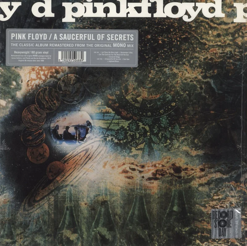 Pink Floyd A Saucerful Of Secrets - RSD19 - Mono - Shrink UK Vinyl LP
