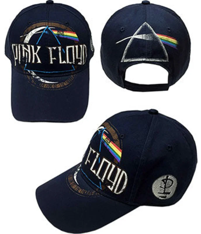 Pink Floyd DSOTM Distressed Baseball Cap Navy