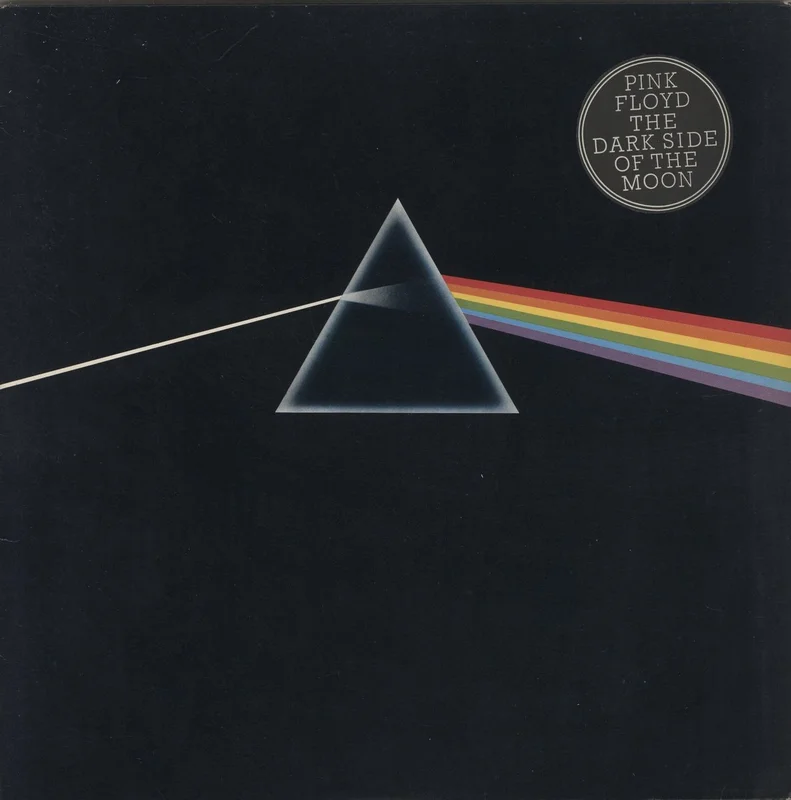 Pink Floyd The Dark Side Of The Moon - 5th - Complete - Stickered UK Vinyl LP