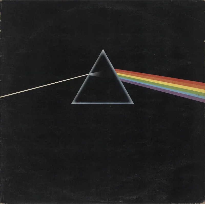 Pink Floyd The Dark Side Of The Moon - 5th + Posters - VG UK Vinyl LP