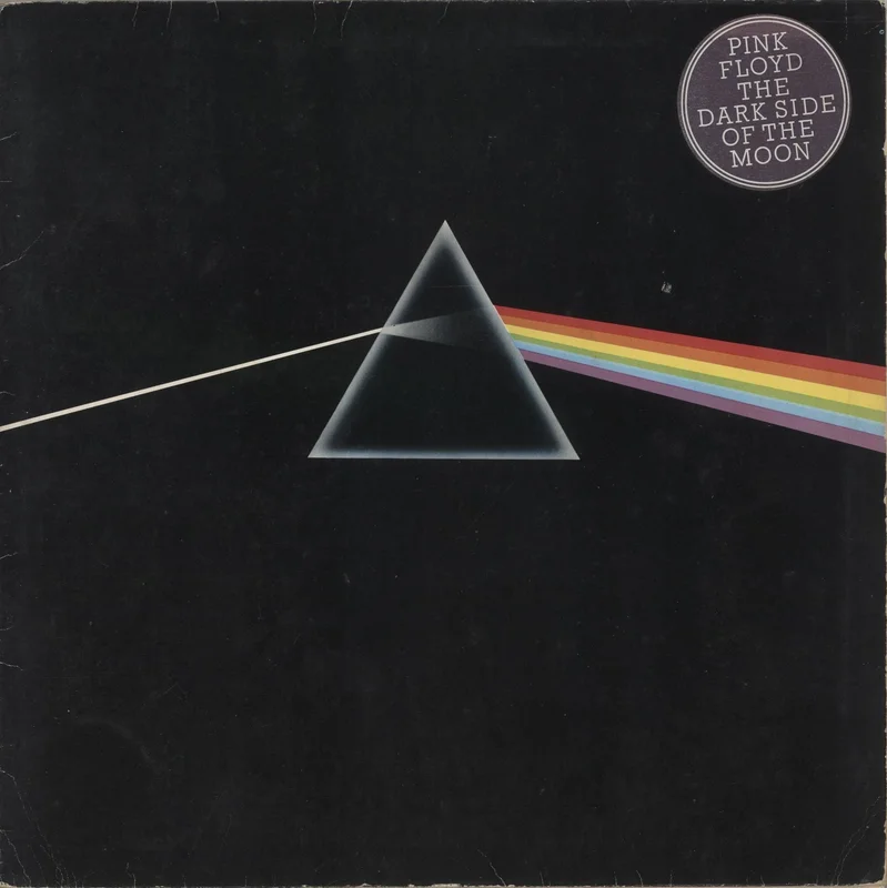 Pink Floyd The Dark Side Of The Moon - Pathe - Stickered - VG UK Vinyl LP