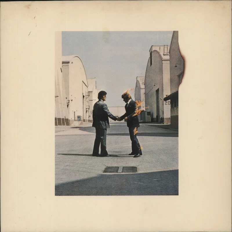 Pink Floyd Wish You Were Here - 3rd + Postcard UK Vinyl LP