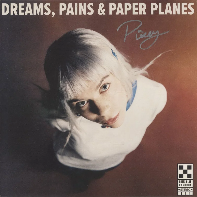 Pixey Dreams, Pains & Paper Planes - Clear Vinyl - Autographed UK 12" vinyl