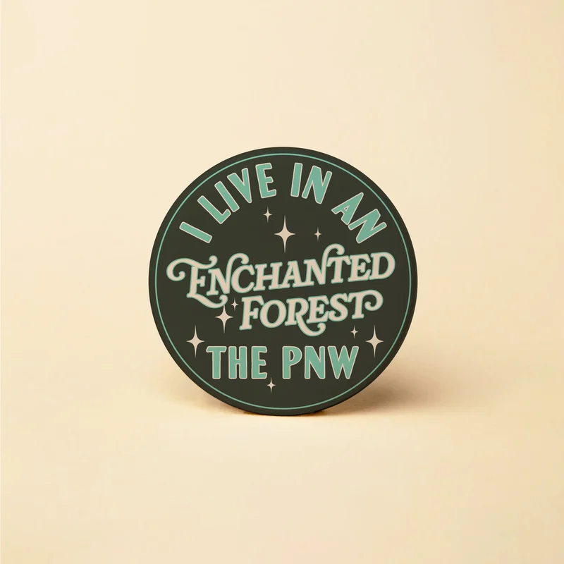 PNW Enchanted Forest Button