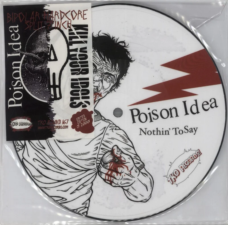 Poison Idea Bipolar Hardcore Split 7 Inch - Picture Disc US 7" picture disc