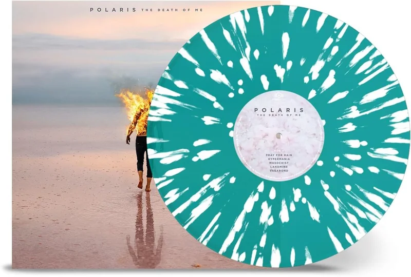 Polaris (Metal) The Death of Me - Turquoise with White Splatter Vinyl - Sealed US Vinyl LP