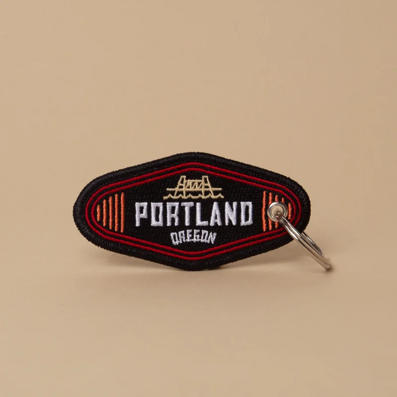 Portland Bridge Patch Keychain