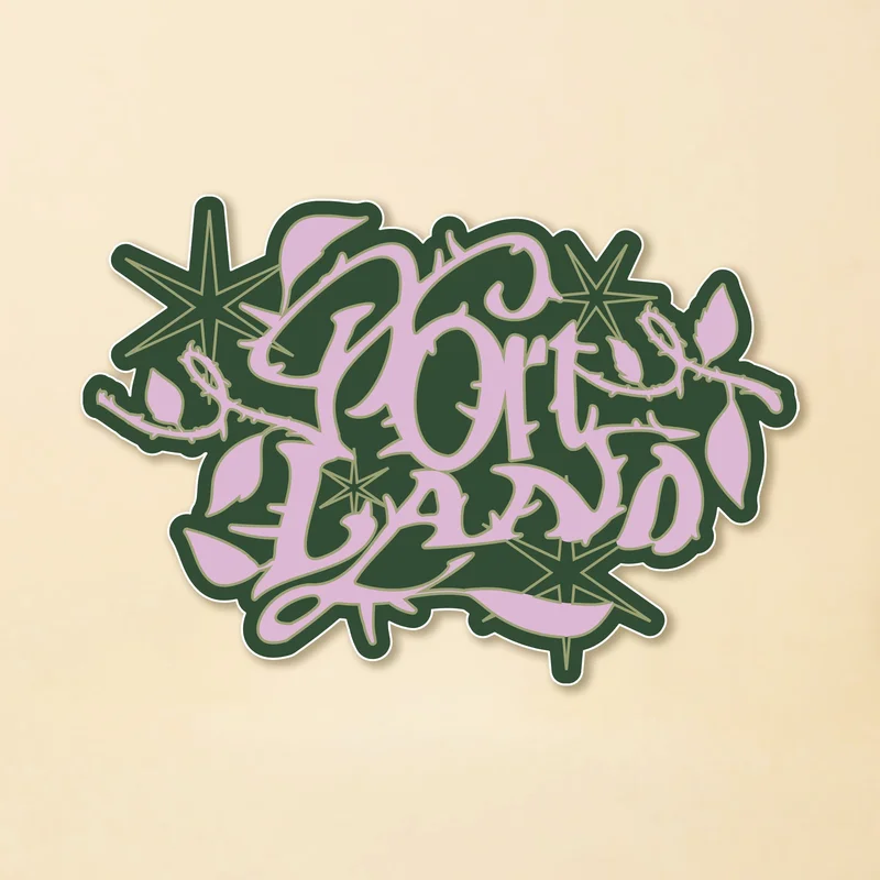 Portland Roses & Thorns Sticker