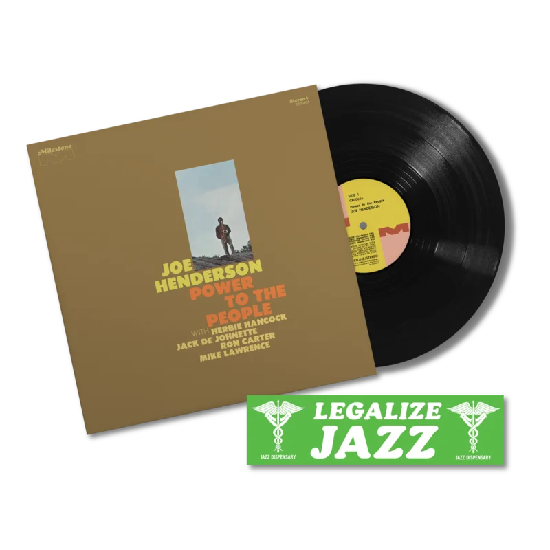Power to the People LP + Jazz Dispensary "Legalize Jazz" Bumper Sticker Bundle