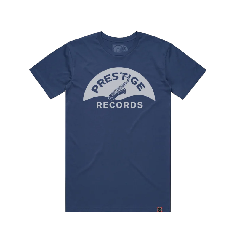 Prestige Records Shellac Logo T-Shirt (Blue)