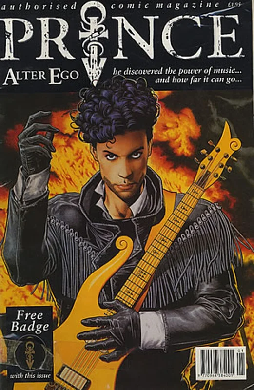 Prince Alter Ego - Comic + badge UK Magazine
