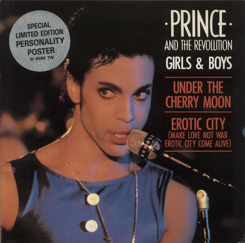 Prince Girls & Boys + Poster - EX UK 12" vinyl
