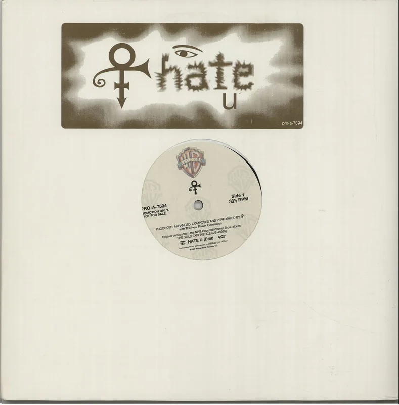 Prince I Hate U US Promo 12" vinyl
