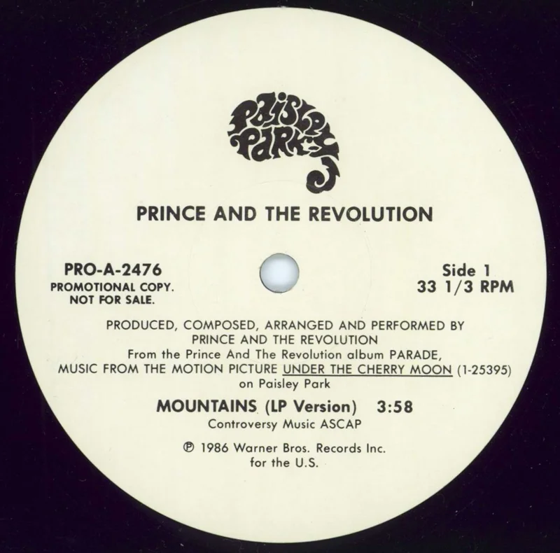 Prince Mountains US Promo 12" vinyl