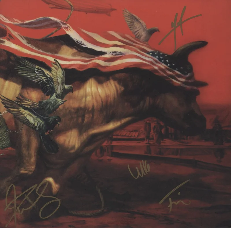 Protest The Hero Palimpsest - 180 Gram Red, White & Blue Vinyl + Art Prints - Autographed Canadian 2-LP vinyl set