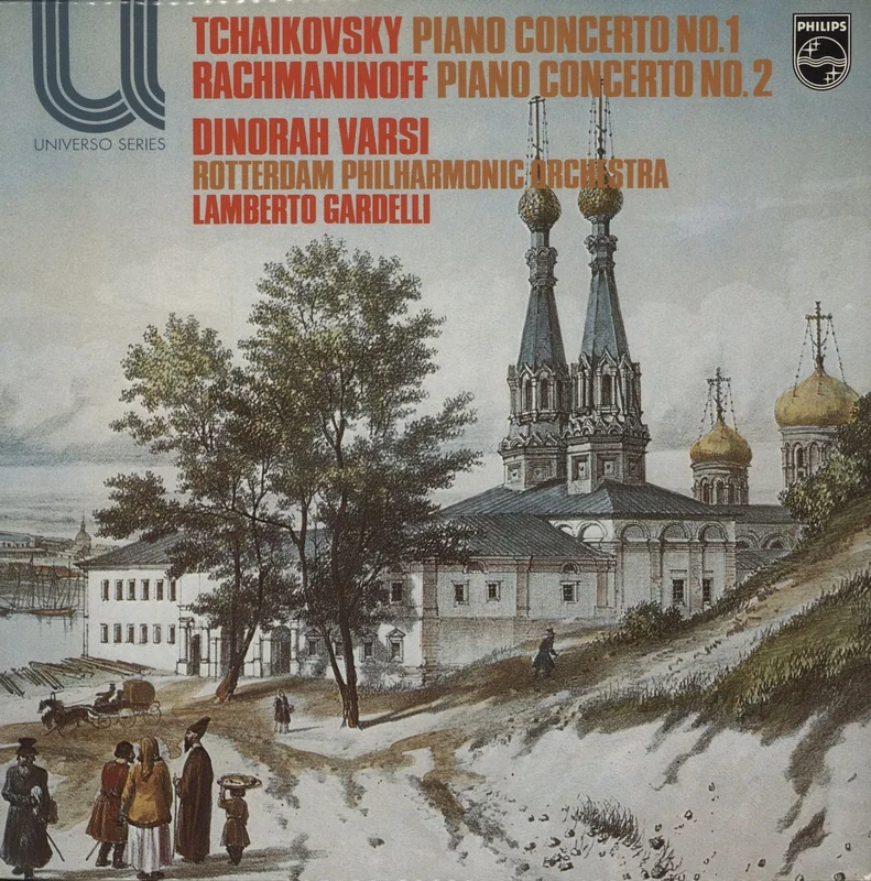 Pyotr Ilyich Tchaikovsky Piano Concerto No.1 / Piano Concerto No. 2 - White Label Test Pressing Dutch Promo Vinyl LP