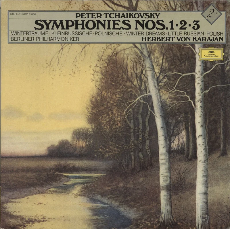 Pyotr Ilyich Tchaikovsky Tchaikovsky: Symphonies No. 1 "Winter Dreams", No. 2 "Little Russian", No. 3 "Polish" German 2-LP vinyl set
