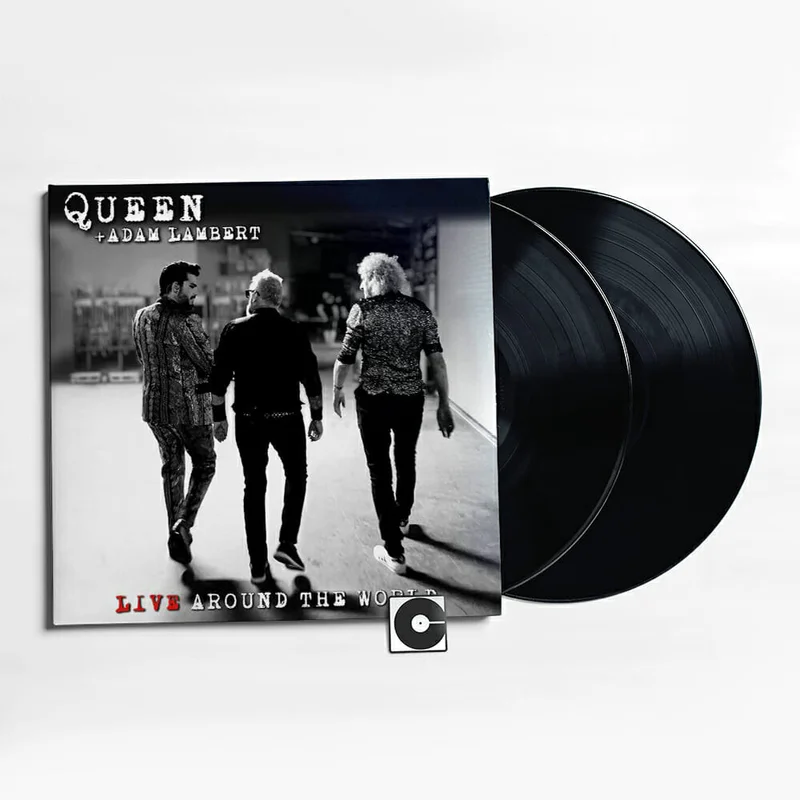 Queen And Adam Lambert - "Live Around The World" Standard - Black Vinyl