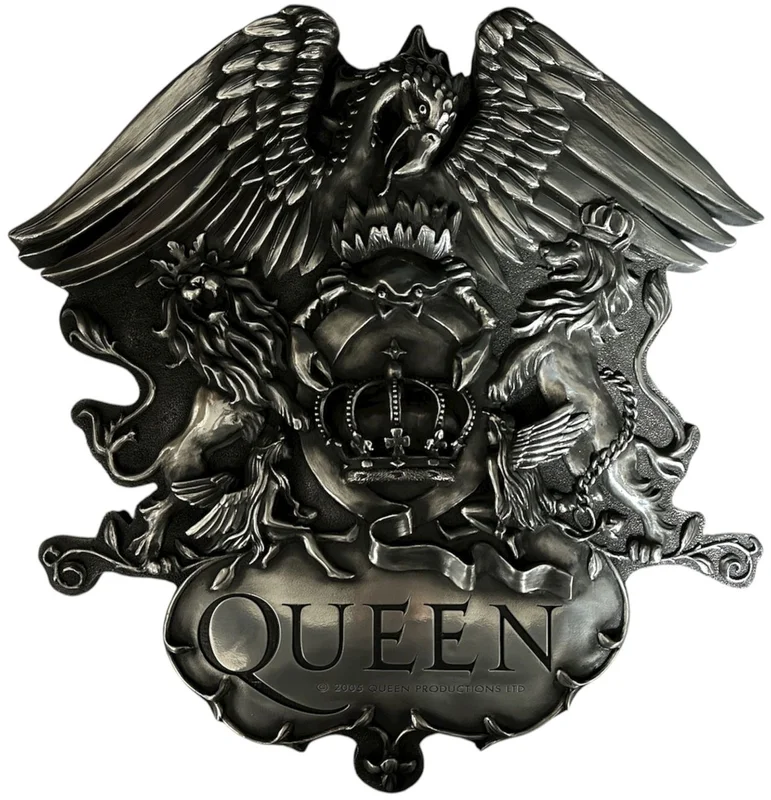 Queen Crest Wall Plaque UK Memorabilia