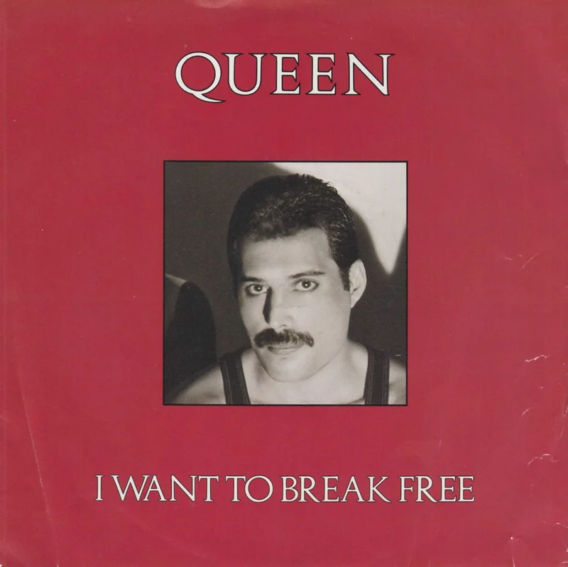 Queen I Want To Break Free - Freddie Mercury - Inj UK 7" vinyl