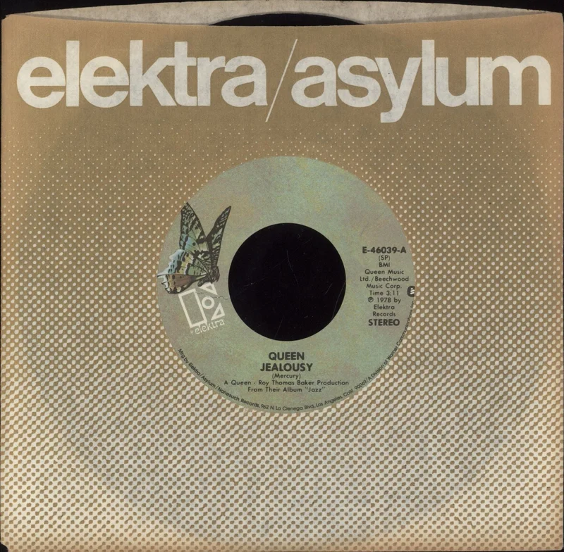Queen Jealousy - EX US 7" vinyl
