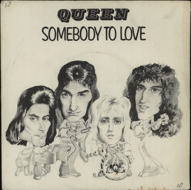 Queen Somebody To Love + P/S - EX Dutch 7" vinyl