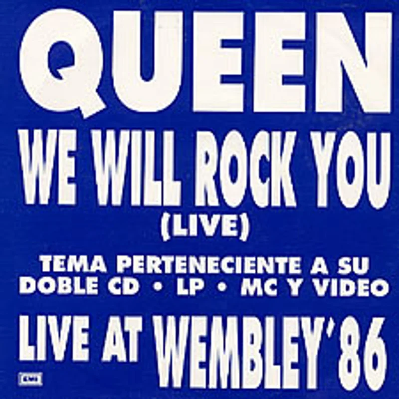 Queen We Will Rock You Spanish Promo 7" vinyl